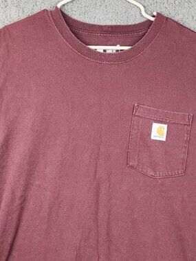 Carhartt Short Sleeve Loose Fit Workwear Shirt Men's Large Original Pocket T K87